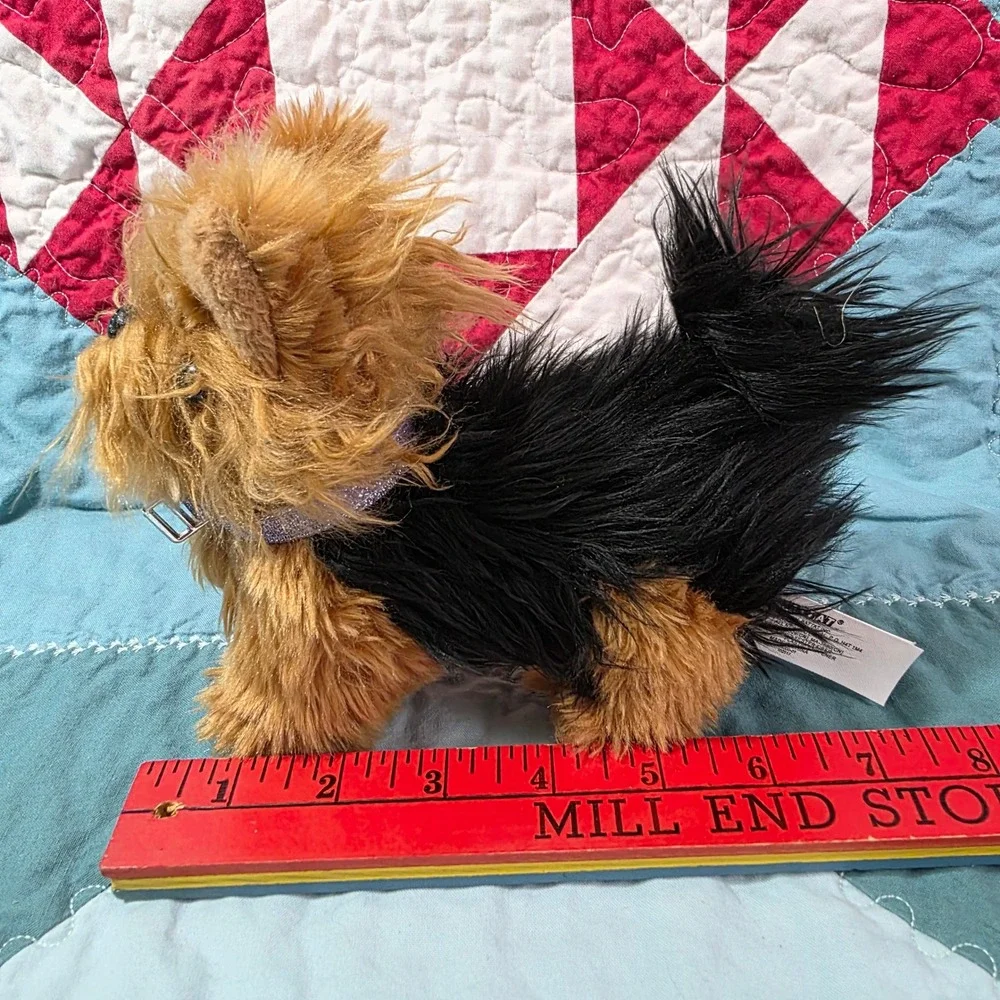 Battat Our Generation Yorkshire Terrier Dog Plush Tan Black Posable Legs 6‎ Inch